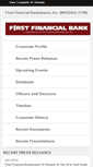 Mobile Screenshot of investorrelations.ffin.com