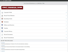 Tablet Screenshot of investorrelations.ffin.com
